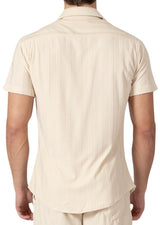 232112 - Beige Short Sleeve Shirt