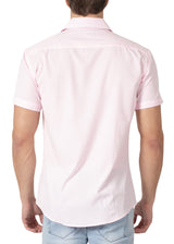 232118 - Pink Button Up Short Sleeve
