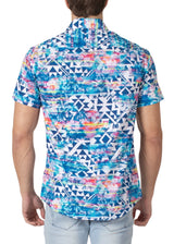 232130 - Blue Button Up Short Sleeve