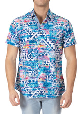 232130 - Blue Button Up Short Sleeve