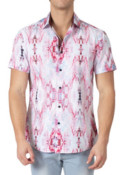 232134 - Red Button Up Short Sleeve