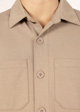 232290 - Khaki Stretch Overshirt