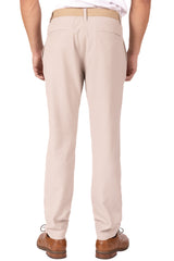 233132 - Beige Side Elastic Comfort Pants