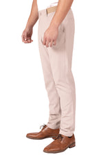 233132 - Beige Side Elastic Comfort Pants