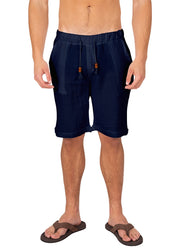 243103 - Navy Linen Shorts