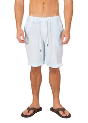 243103 - Turquoise Linen Shorts