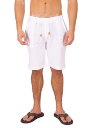 243103 - White Linen Shorts