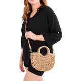 BAG-248036 -BEIGE- Beige bag made of natural materials