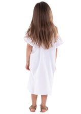 G1488 - White Cotton Dress