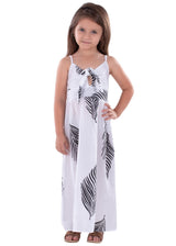 G1541 - White Printed Cotton Dress
