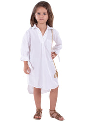 G1718 - White Cotton Dress