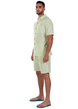 GZ1007 - Baby Green Cotton Button Down Pocket Shirt