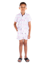 Kids' White Flamingo Print Set (KD222004/KD223117)