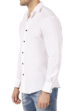 242207 - White Button Up Long Sleeve Dress Shirt