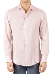 242208 - Pink Button Up Long Sleeve Dress Shirt