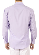 242213- Lilac Button Up Long Sleeve Dress Shirt