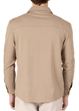 232290 - Khaki Stretch Overshirt