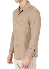 232290 - Khaki Stretch Overshirt