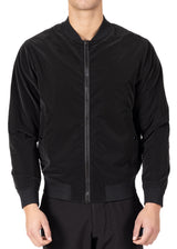 234110 - Black Pocketed Zip-Front Jacket