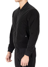 234110 - Black Pocketed Zip-Front Jacket