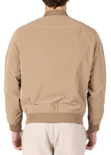 234110 - Khaki Pocketed Zip-Front Jacket