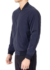 234110 - Navy Pocketed Zip-Front Jacket