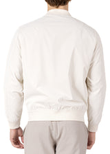 234110 - White Pocketed Zip-Front Jacket