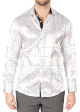 242206 - White Button Up Long Sleeve Dress Shirt