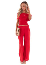 NW1672 - Red Cotton Pants