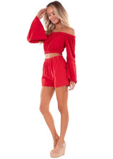 NW1710 - Red Cotton Shorts