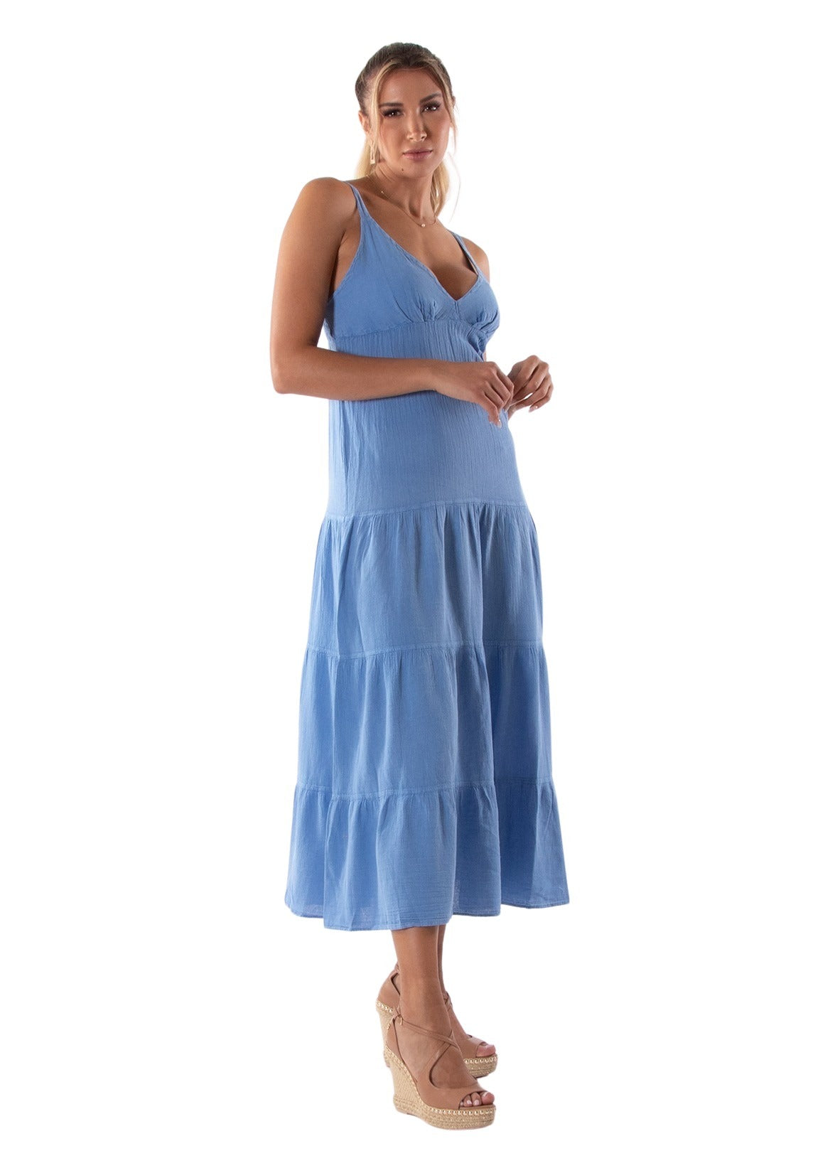 room306 CONTEMPORARY / Cotton Boat-neck Long One-piece