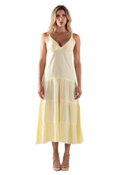 NW1430 - Baby Yellow  Cotton Dress
