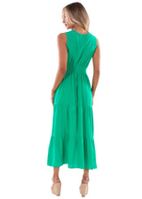 NW1516 - Green Cotton Dress