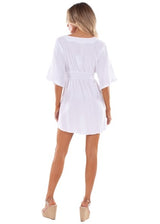NW1602 - White Cotton Dress