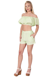 NW1697 - Baby Green Cotton Shorts