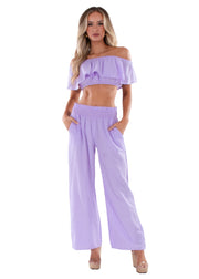NW1672 - Lilac Cotton Pants