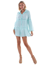 NW1617- Baby Turquoise Cotton Tunic Dress