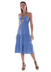 NW1618- Blue Cotton Dress