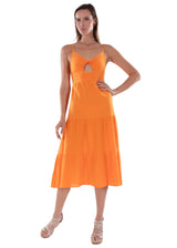 NW1618- Orange Cotton Dress