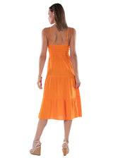 NW1618- Orange Cotton Dress