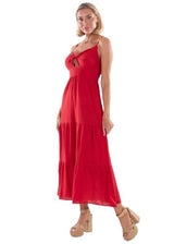 NW1618 - Red Cotton Dress