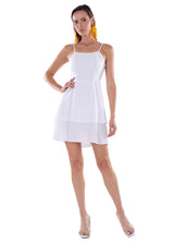 NW1635 - White Cotton Mini-Dress