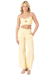 NW1672 - Baby Yellow Cotton Pants