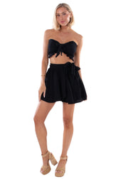 NW1374 - Black Cotton Skirt