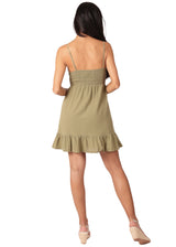 NW1667 -Olive Mini Cotton Dress