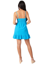 NW1667 - Royal Blue Mini Cotton Dress
