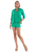NW1673 - Green Cotton Top