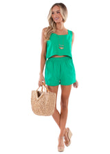 NW1697 - Green Cotton Shorts