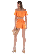 NW1697 - Orange Cotton Shorts