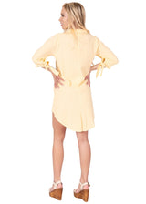 NW1718- Baby Yellow Cotton Tunic Dress